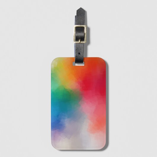 Maßgeschneiderte Elegante Moderne Abstrakte Blank Gepäckanhänger (Vorderseite Vertikal)