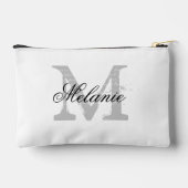 Maßgeschneiderte, elegante Typografie-Tasche Zubehörtasche (Rückseite)