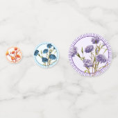 Maßgeschneiderte Elegante Vintage Blütenkarnation Konfetti (Rückseiten)