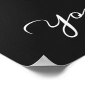 Maßgeschneiderte Elegante Vintage Blütenkarnation Poster (Ecke)