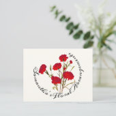 Maßgeschneiderte Elegante Vintage Blütenkarnation Postkarte (Stehend Vorderseite)