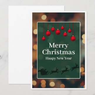 "Maßgeschneiderte elegante Weihnachts- und Neujahr Einladung