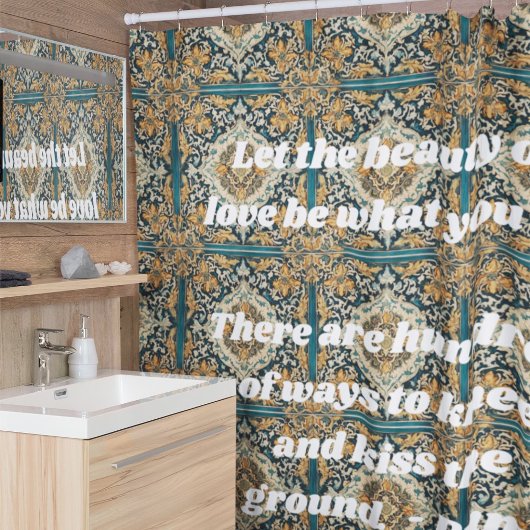 Maßgeschneiderte Elegantes Muster Persische Gesche Duschvorhang