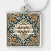 Maßgeschneiderte Elegantes Muster Persische Gesche Schlüsselanhänger (Vorne)