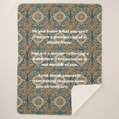 Maßgeschneiderte Elegantes Muster Persische Gesche Sherpadecke (Vorderseite)