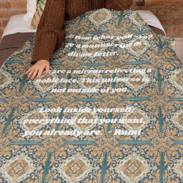 Maßgeschneiderte Elegantes Muster Persische Gesche Sherpadecke