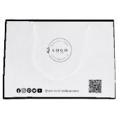 Maßgeschneiderte Eleganz Große Geschenktüte (Vorderseite)