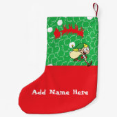 Maßgeschneiderte Elf-Strümpfe von Kriyas Collectio Kleiner Weihnachtsstrumpf (Rückseite)