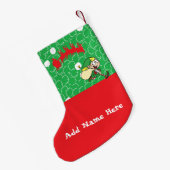 Maßgeschneiderte Elf-Strümpfe von Kriyas Collectio Kleiner Weihnachtsstrumpf (Rückseite (Hängend))