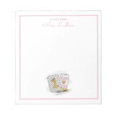 Maßgeschneiderte Erstklässlerbewertung Weiß Notizblock (Vorderseite)