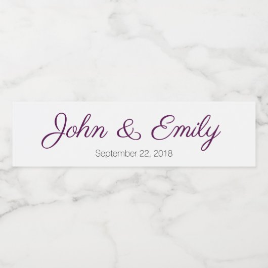 Maßgeschneiderte Etiketten für Wasserflaschen (Einzelnes Label)