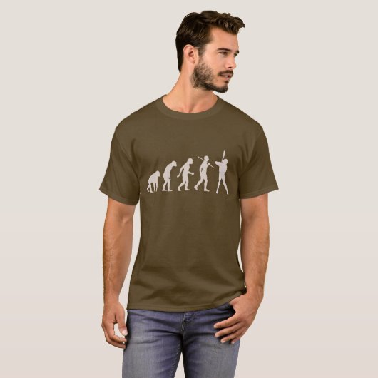 Maßgeschneiderte Evolution des Baseball-Spaßes der T-Shirt (Vorne ganz)