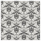 Maßgeschneiderte Fabric-Black & White Damask Stoff (Nahaufnahme)