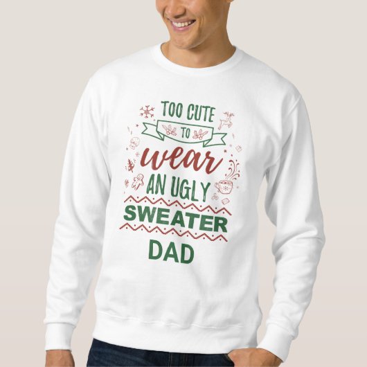 Maßgeschneiderte Familie passt Weihnachtskraut Sweatshirt (Vorderseite)