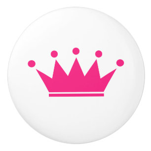 Maßgeschneiderte Farb-Prinzessin Kronen rund ziehe Keramikknauf
