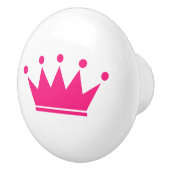 Maßgeschneiderte Farb-Prinzessin Kronen rund ziehe Keramikknauf (Rechts)