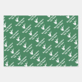 Maßgeschneiderte Farbe Engel Weihnachtsblatt Geschenkpapier Set (Vorderseite 3)