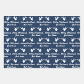 Maßgeschneiderte Farbe Engel Weihnachtsblatt Geschenkpapier Set (Vorderseite 2)