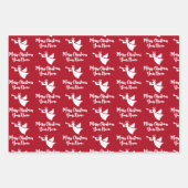 Maßgeschneiderte Farbe Engel Weihnachtsblatt Geschenkpapier Set (Vorderseite)