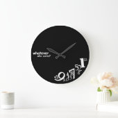 Maßgeschneiderte Farbe, für wen auch immer Große Wanduhr (Zuhause)