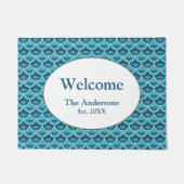 Maßgeschneiderte Farben für das Muster der Blumen Fußmatte (Vorderseite)