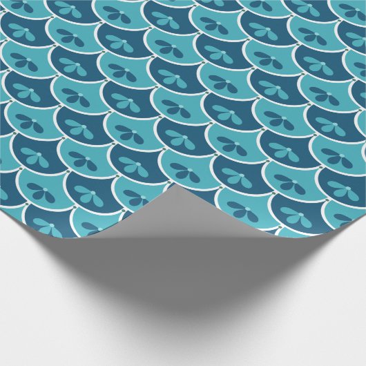 Maßgeschneiderte Farben für das Muster der Blumen Geschenkpapier (Ecke)