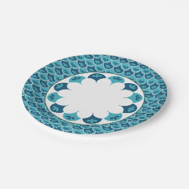 Maßgeschneiderte Farben für das Muster der Blumen Pappteller