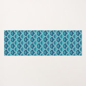 Maßgeschneiderte Farben für das Muster der Blumen Yogamatte (Rückseite (Horizontal))