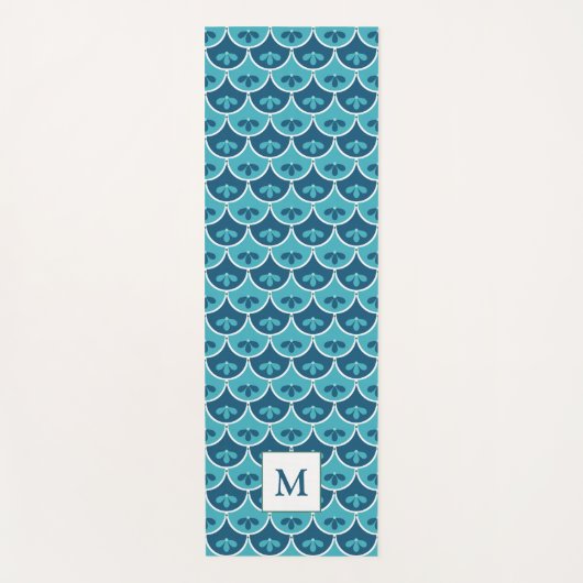 Maßgeschneiderte Farben für das Muster der Blumen Yogamatte (Vorderseite)