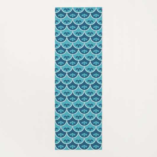 Maßgeschneiderte Farben für das Muster der Blumen Yogamatte (Rückseite)