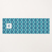 Maßgeschneiderte Farben für das Muster der Blumen Yogamatte (Vorderseite (Horizontal))