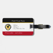 Maßgeschneiderte Farben Gepäckanhänger (Rückseite horizontal)