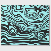 Maßgeschneiderte Farben Geschenkpapier Art Waves (Flach)