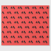 Maßgeschneiderte Farben Wrapping Papier Pferde Cou Geschenkpapier (Flach)