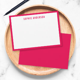 Maßgeschneiderte Farbtöne Modern fett Personalisie Mitteilungskarte