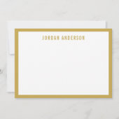 Maßgeschneiderte Farbtöne Modern fett Personalisie Mitteilungskarte (Vorderseite)