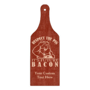 Maßgeschneiderte Farbzuschneideplatte SCHWEIN BIS  Schneidebrett