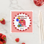 Maßgeschneiderte Farm 2. Geburtstagspapier Napkins Serviette (Beispiel)