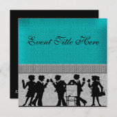 Maßgeschneiderte festliche Party Einladung (Vorne/Hinten)