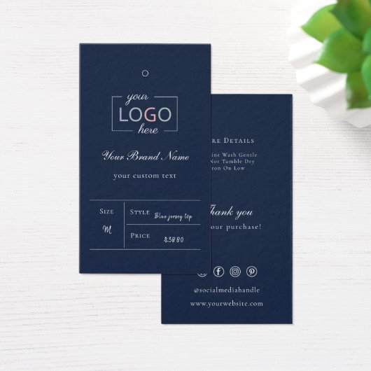 Maßgeschneiderte Firmenlogos Bekleidungspreis Navy (Schreibtisch)