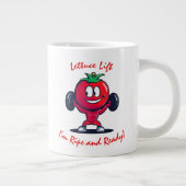 Maßgeschneiderte Fitness Quirky Tomato Heftgewicht Jumbo-Tasse (Rechts)