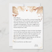 Maßgeschneiderte Flachbildkarte für Fotos Dankeskarte (Rückseite)