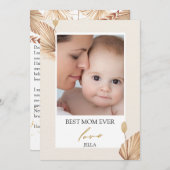 Maßgeschneiderte Flachbildkarte für Fotos Dankeskarte (Vorne/Hinten)