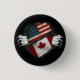 Maßgeschneiderte Flag-Ripping von zwei Händen Button