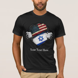 Maßgeschneiderte Flag-Ripping von zwei Händen T-Shirt