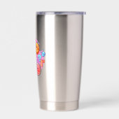 Maßgeschneiderte Flasche mit Kupfer Thermobecher (Links)