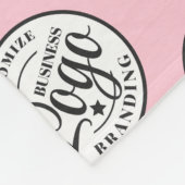 Maßgeschneiderte Fleece-Blanken mit Logo-Print | R Fleecedecke (Ecke)