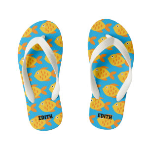 Maßgeschneiderte Flip Flops für Kinder mit Goldfis Kinderbadesandalen
