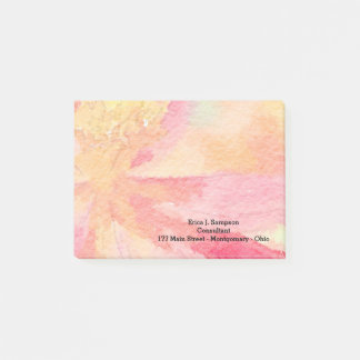 Maßgeschneiderte Floral Watercolor Post it Notes Post-it Klebezettel