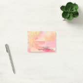Maßgeschneiderte Floral Watercolor Post it Notes Post-it Klebezettel (Büro)